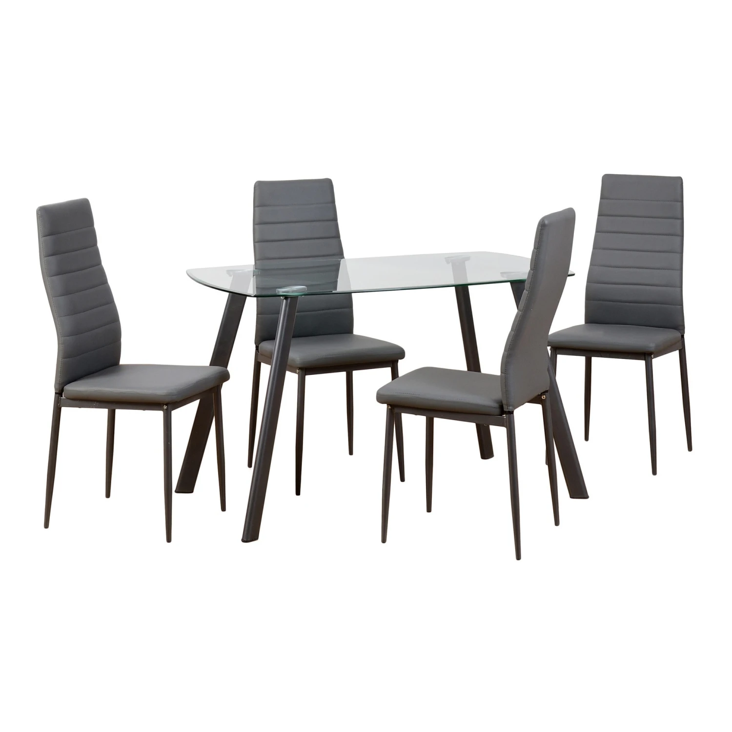 Abbey Small Dining Set Grey - Image 2