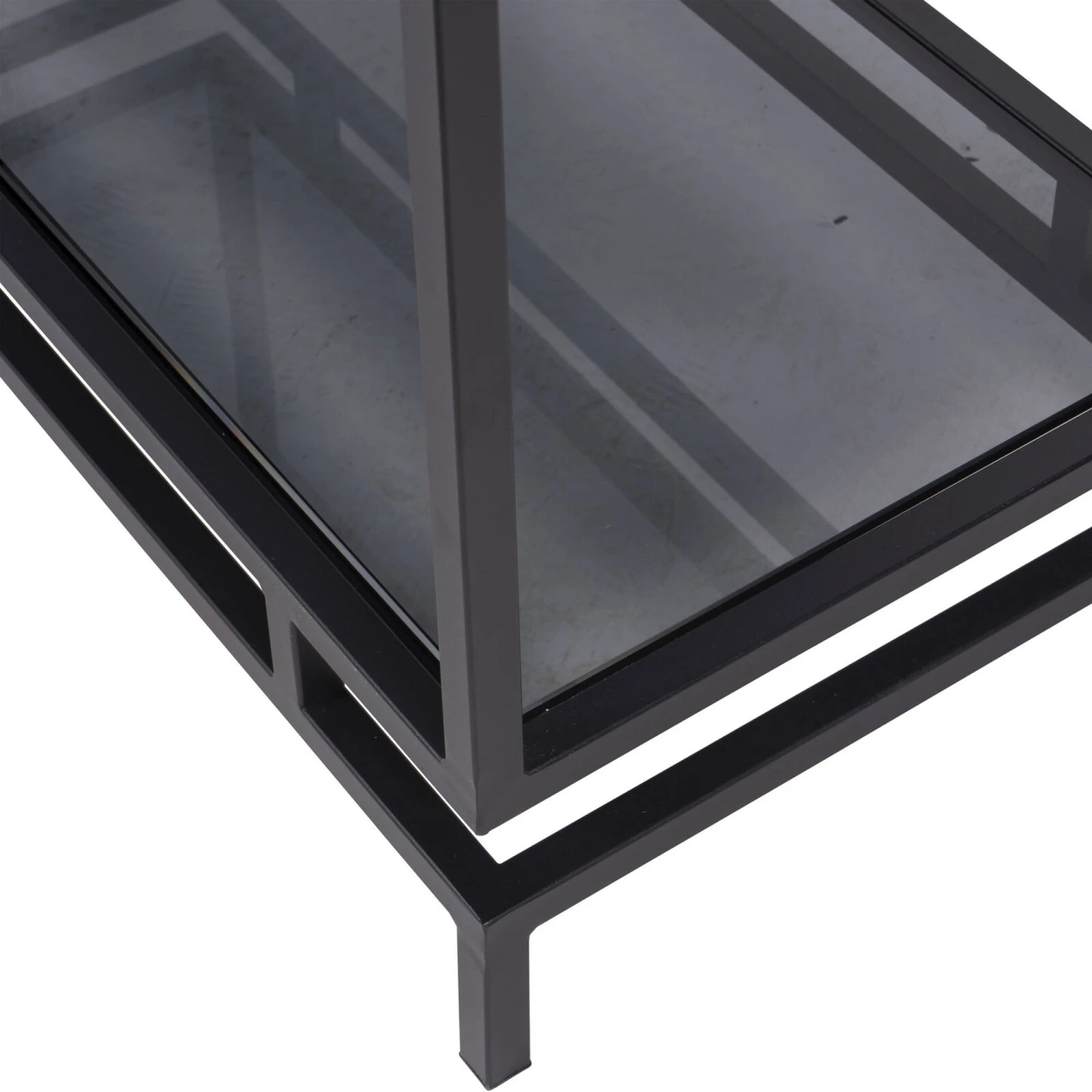 Abington Black Frame & Tinted Glass Large Display Unit - Image 4