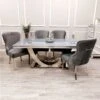 Arial Grey Glass Dining Table