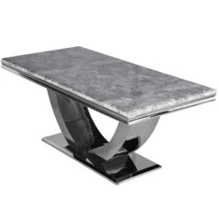 Arial Light Grey Marble 1.8 M Dining Table
