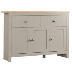 Arlington Grey 2 Drawer 3 Door Sideboard