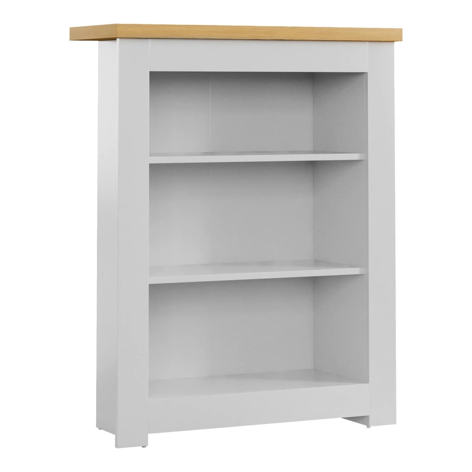 Arlington White 3 Tier Bookcase - Image 2