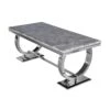 Arriana 1.5 MLight Grey Marble Dining Table