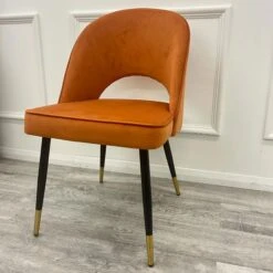 Astra Rust Velvet Dining Chair