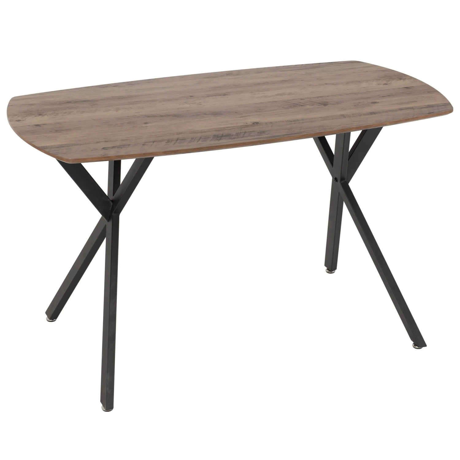 Athens Medium Oak Rectangular Dining Set With Grey Lukas Chairs - Image 2