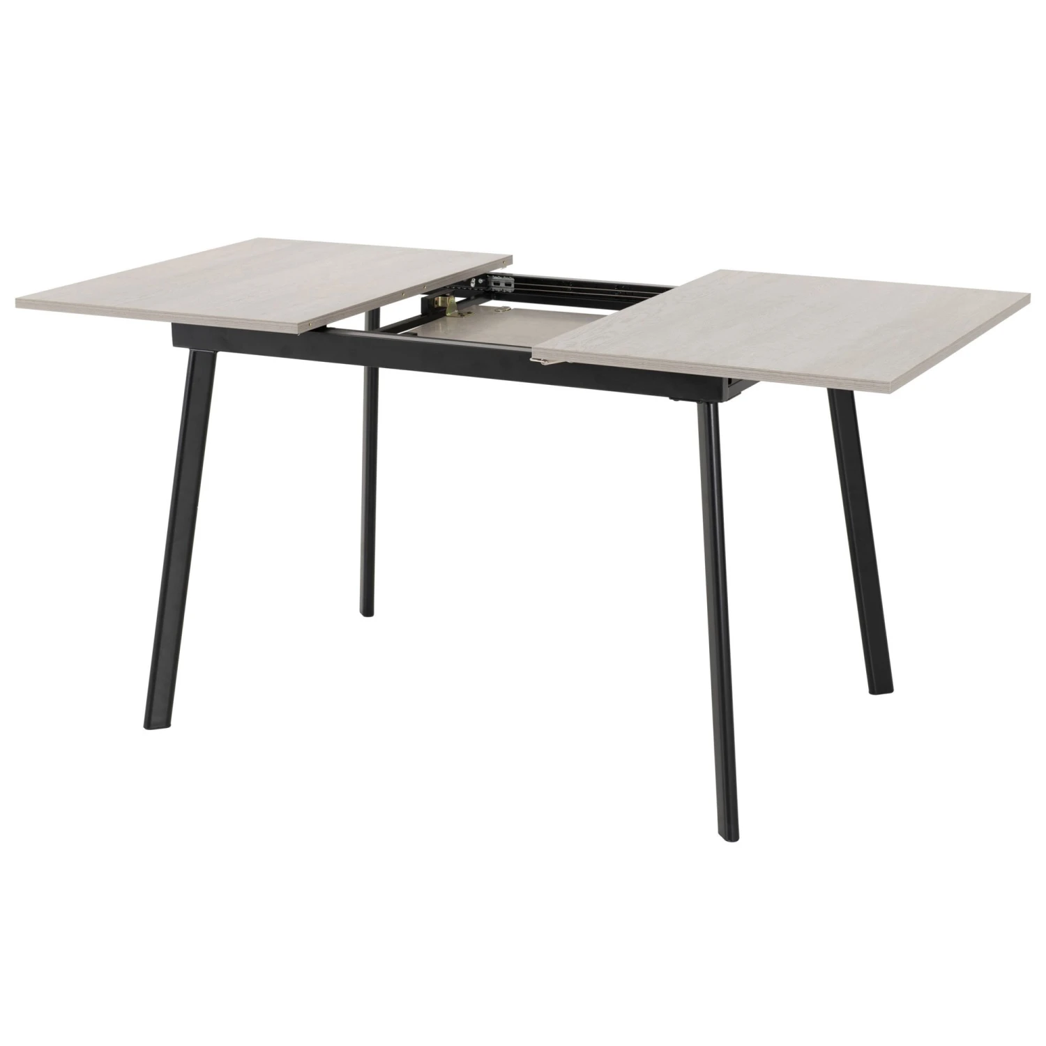 Avery Concrete & Grey Oak Extending Dining Set With Baby Pink Lukas Chairs - Image 4