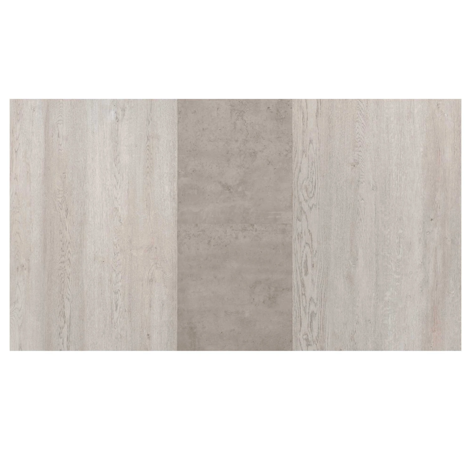 Avery Concrete & Grey Oak Extending Dining Set With Baby Pink Lukas Chairs - Image 7