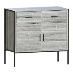 Brooklyn Grey 2 Door 2 Drawer Sideboard