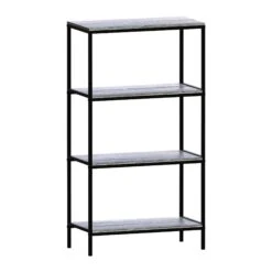 Brooklyn Grey 4 Tier Bookcase