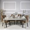 Champagne Apollo Mirrored Dining Table
