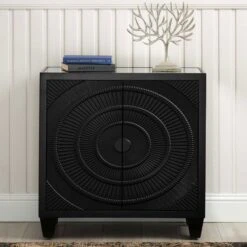 Cirque 2 Door Black Cabinet