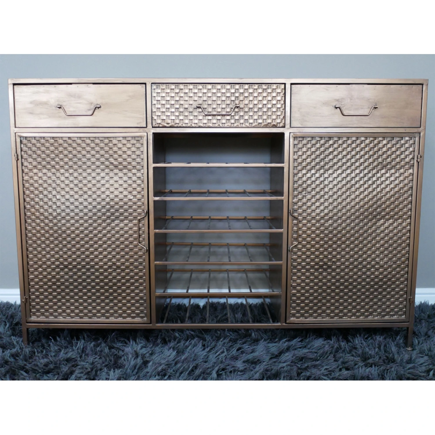 Copper Finish Wine Sideboard - Image 2