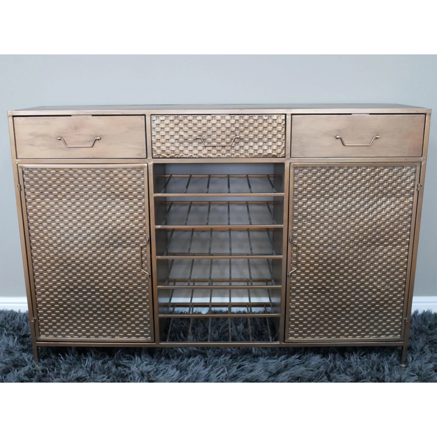 Copper Finish Wine Sideboard - Image 4