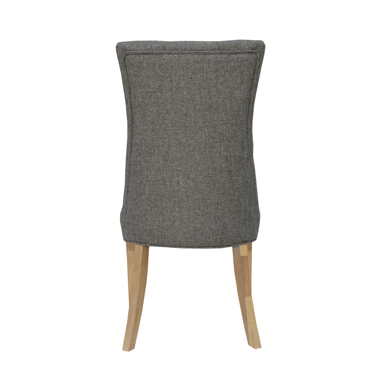 Dark Grey Curved Button Back Chair - Image 4