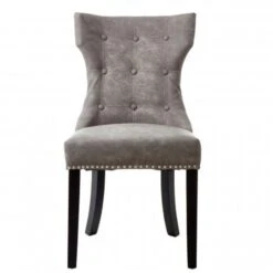 Daxton Grey Faux Leather Dining Chair