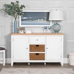 Eastbury White Large Sideboard