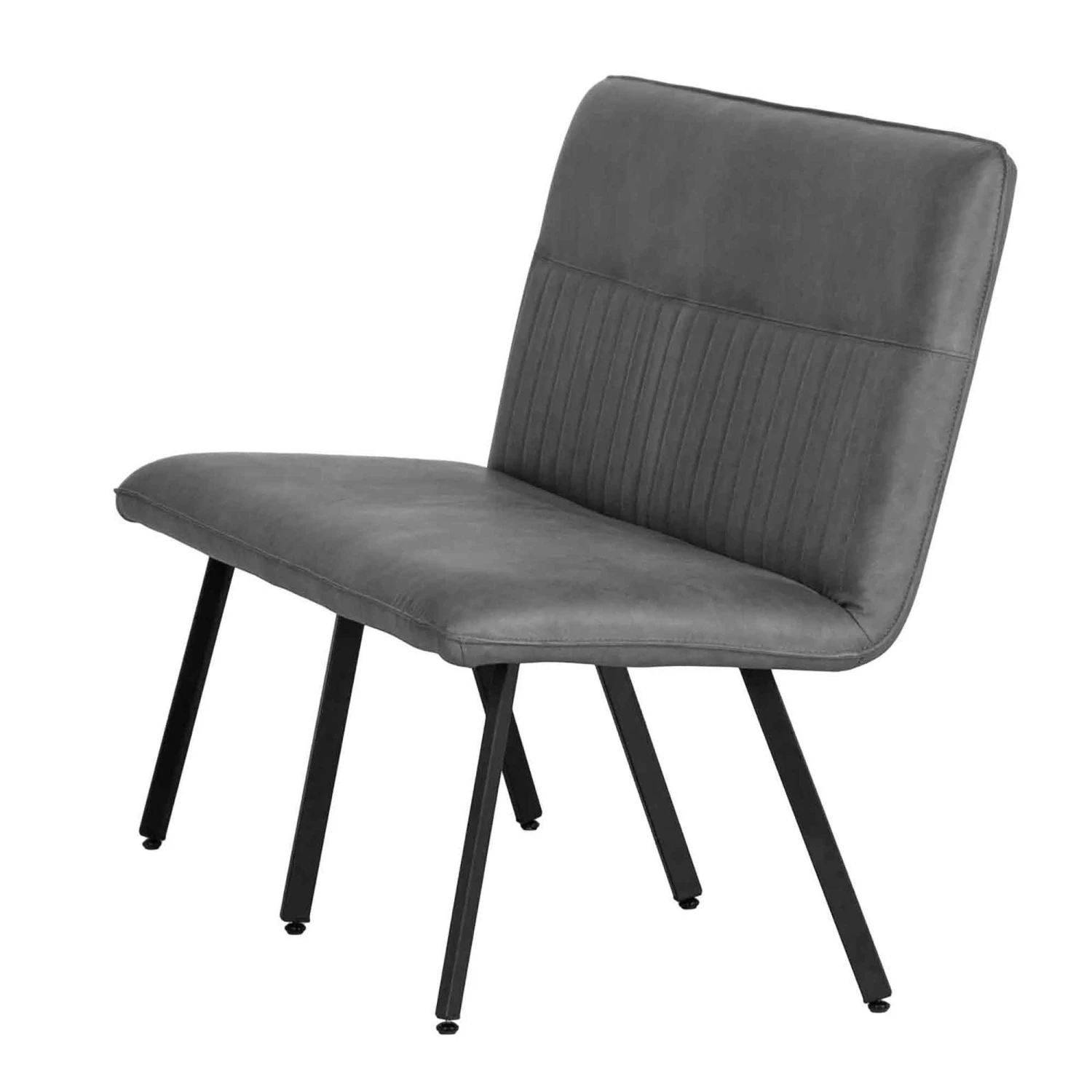 Grey 1.3m Fluted Dining Bench - Image 4