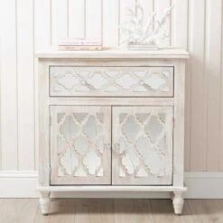 Hampton Beach 1 Drawer 2 Door Natural Cabinet