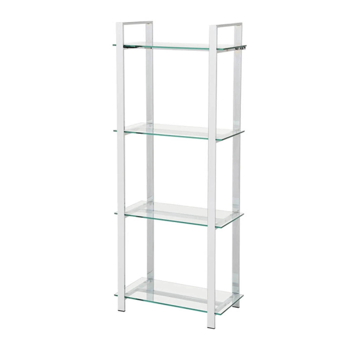 Harry 160cm Chrome And Glass 3 Tier Display Unit - Image 4