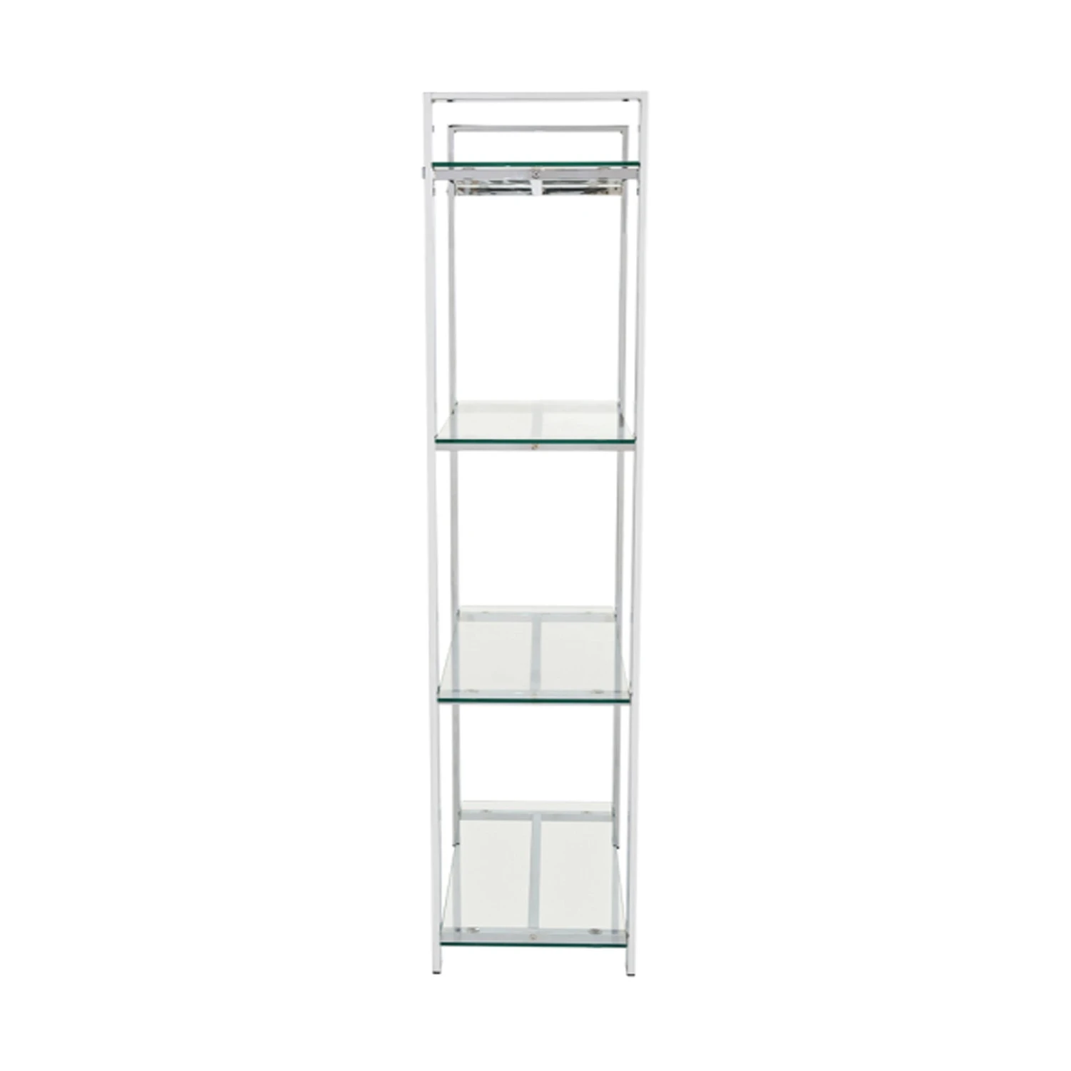 Harry 160cm Chrome And Glass 3 Tier Display Unit - Image 5