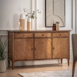 Highgrove Peroba 3 Door/3 Drawer Sideboard 170 X 95 X 45 Cm