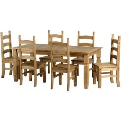 Huxley Pine 6' Dining Set