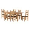 Huxley Pine Extending Dining Set (6 Chairs)