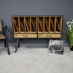 Industrial Retro Two Drawer Filing Cabinet