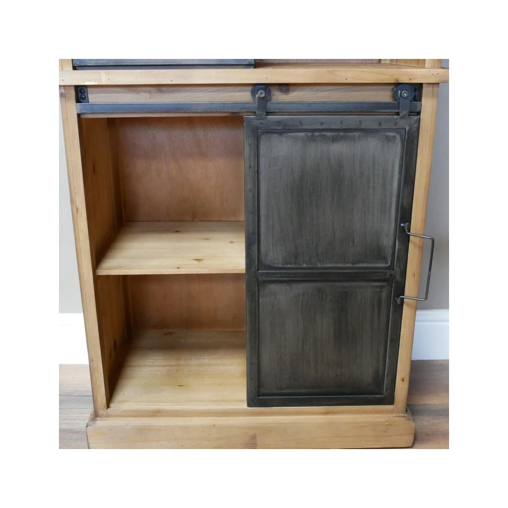 Industrial Wooden Wine Cabinet - Image 5