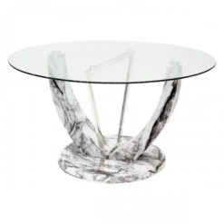 Jericho Marble Style Round Dining Table