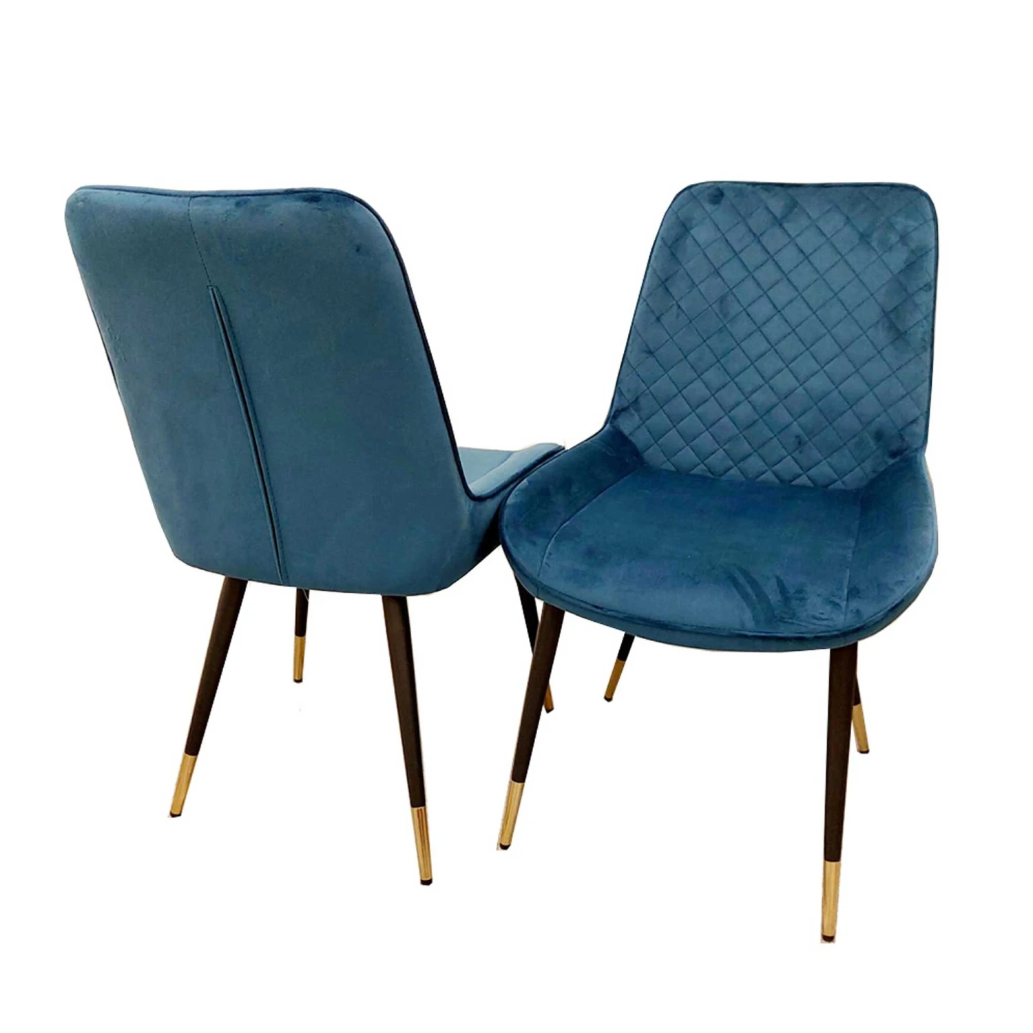 Luna Navy Blue Velvet Dining Chair