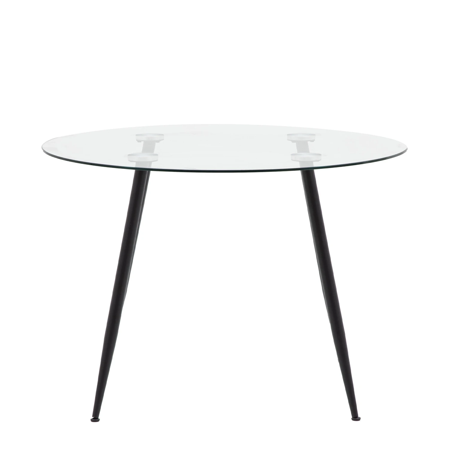 Mack Clear Glass Dining Table