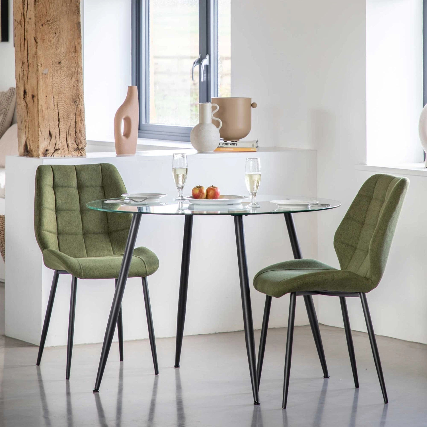 Mack Clear Glass Dining Table - Image 2