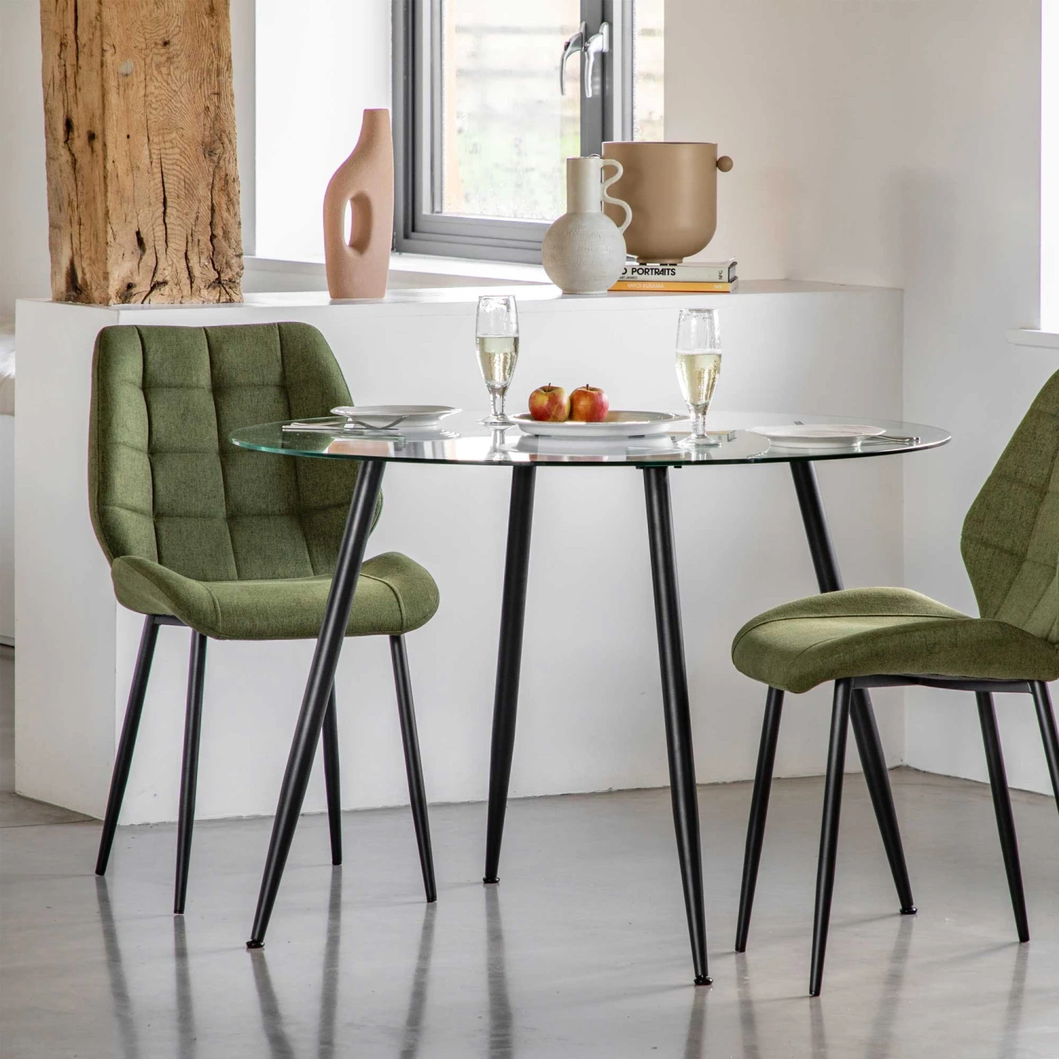 Mack Clear Glass Dining Table - Image 3