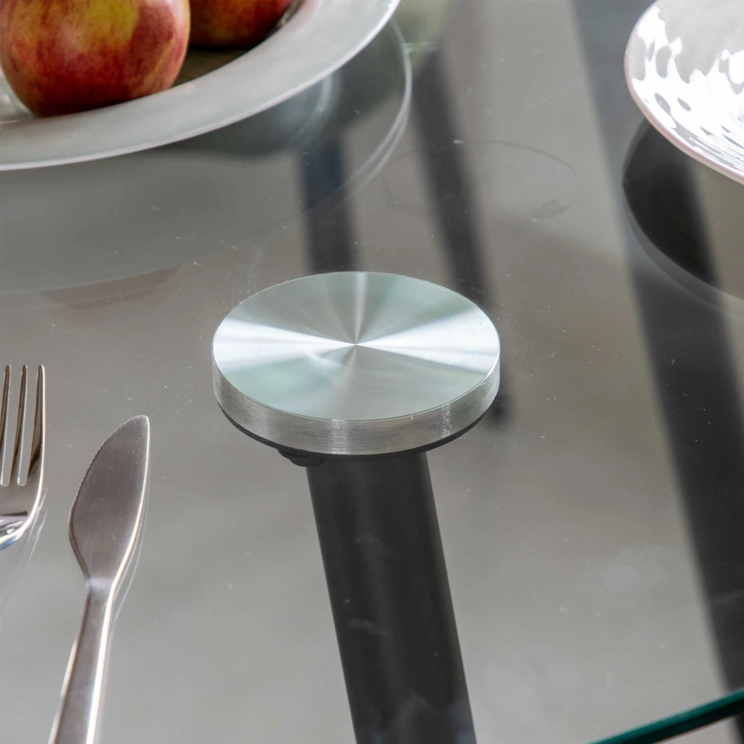 Mack Clear Glass Dining Table - Image 4