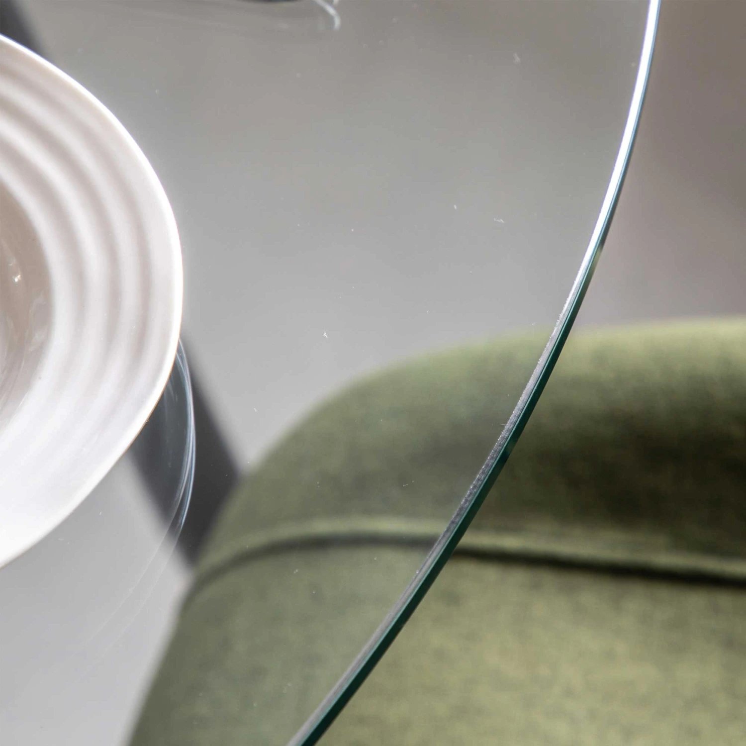 Mack Clear Glass Dining Table - Image 5