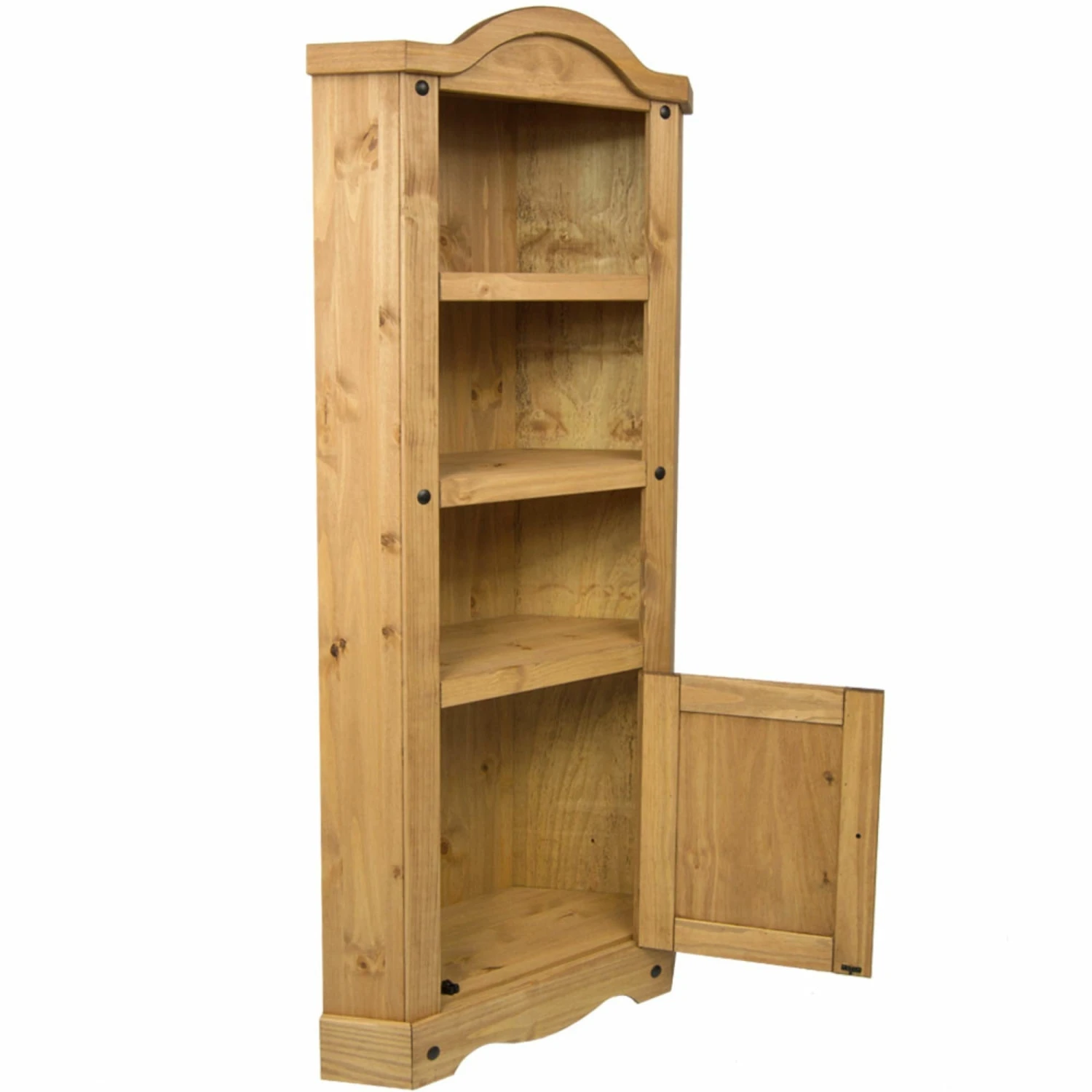 Marton 1 Door Corner Bookcase - Image 4