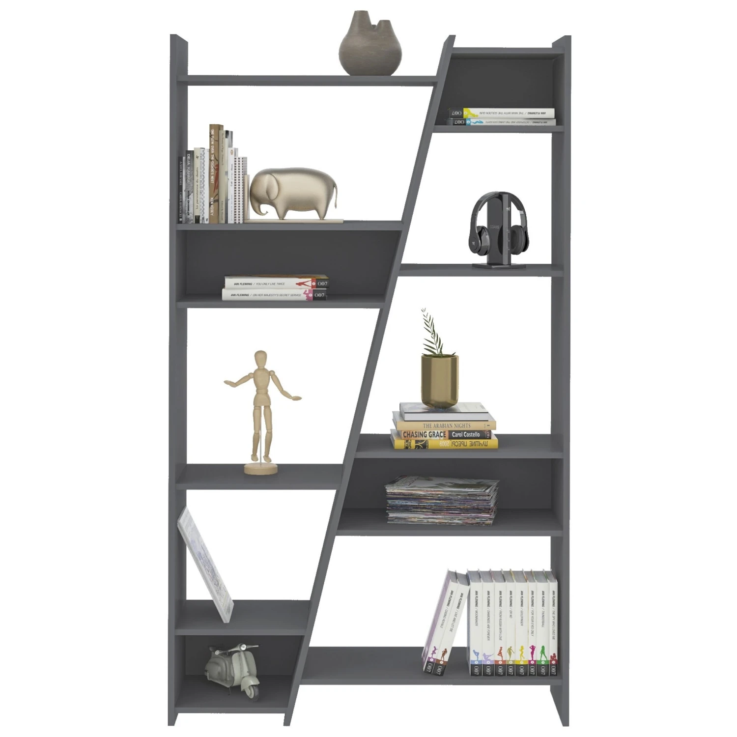 Naples Grey Tall Bookcase - Image 2