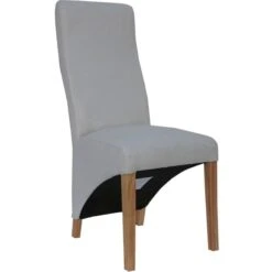 Natural Scroll Back Chair