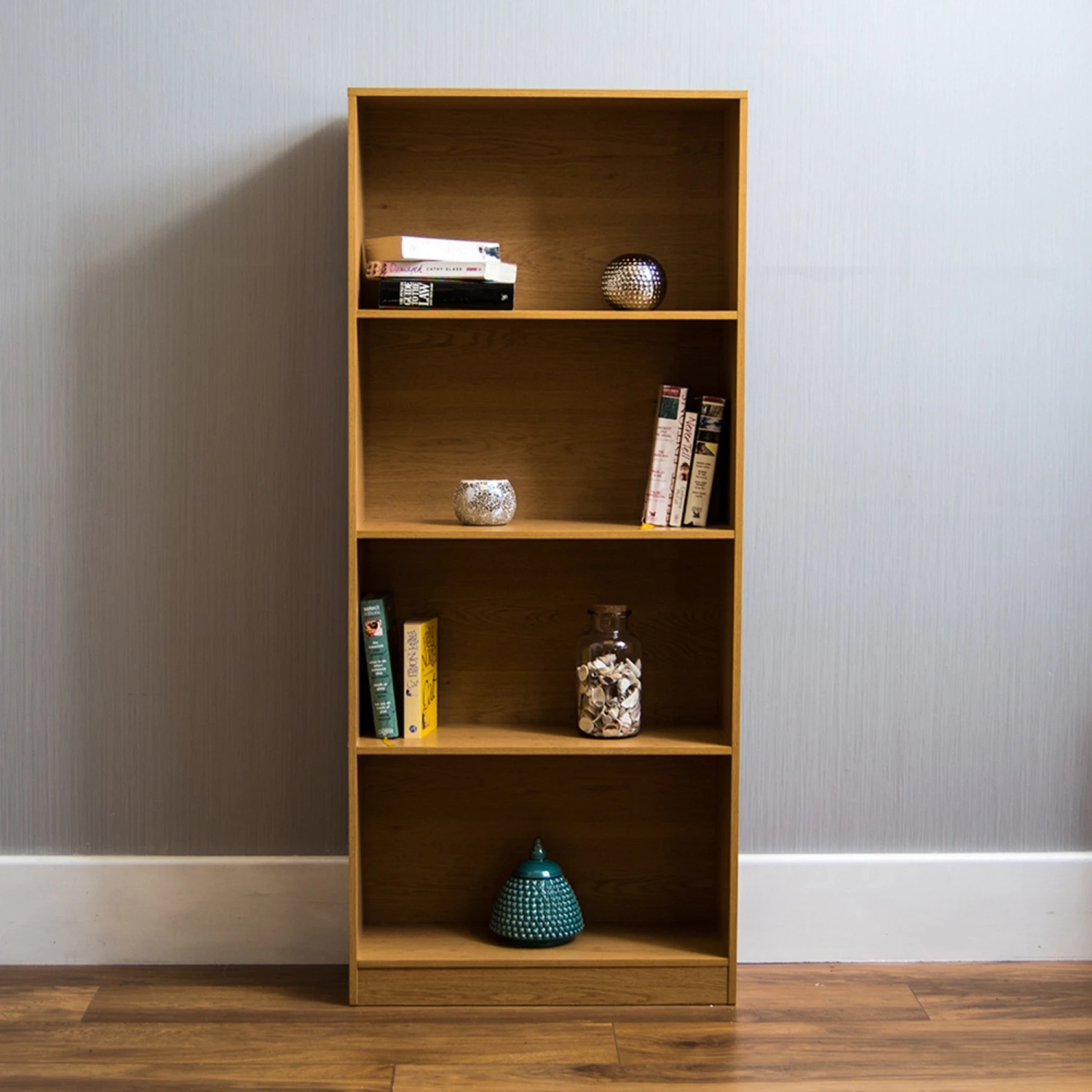 Oak 4 Tier Bookcase - Image 2