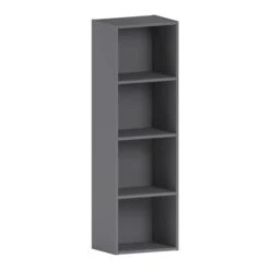 Oxford 4 Tier Grey Cube Bookcase