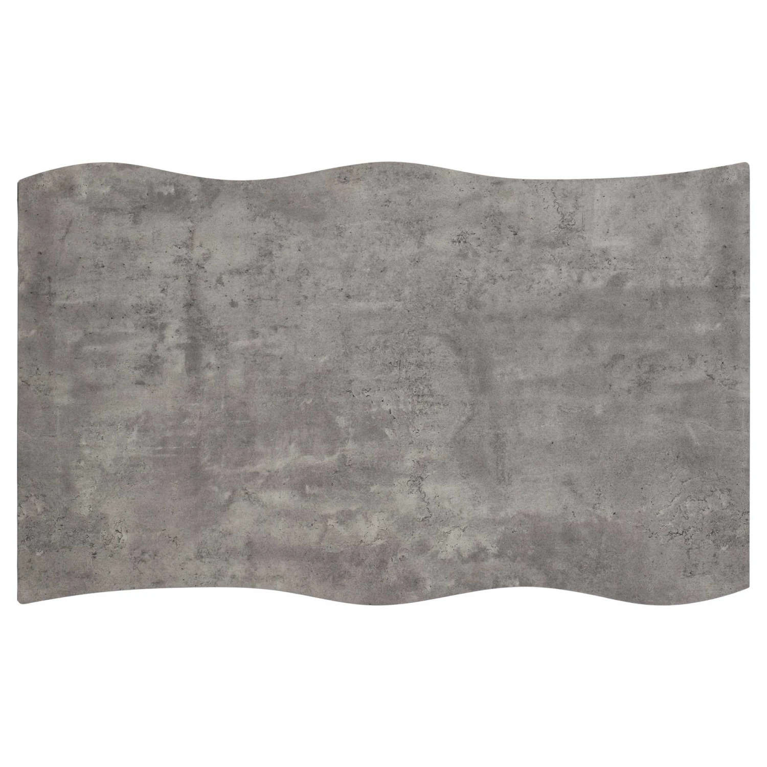 Quebec Concrete Effect & Grey Faux Leather Wave Edge Dining Set - Image 7