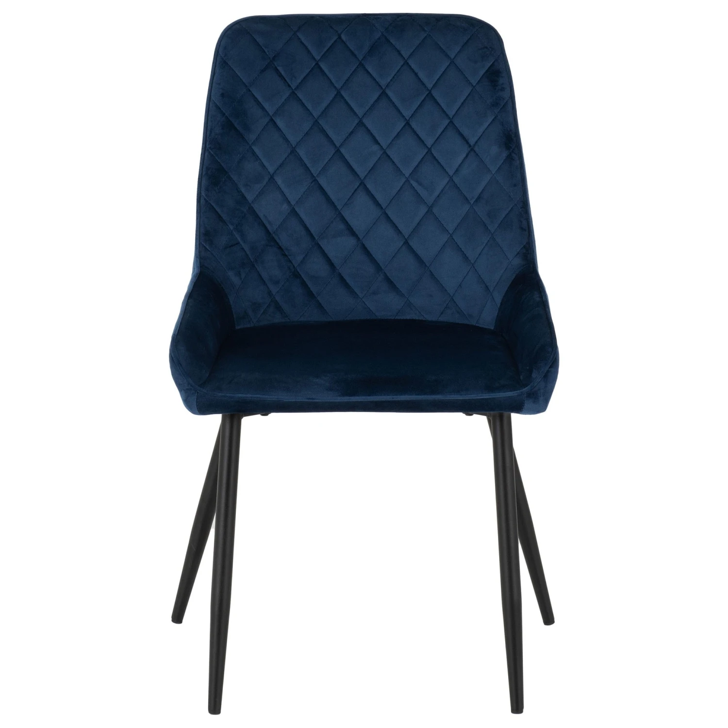 Quebec Medium Oak Straight Edge Dining Set With Sapphire Blue Avery Chairs - Image 4