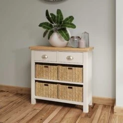 Ranston Truffle 2 Drawer 4 Basket Cabinet
