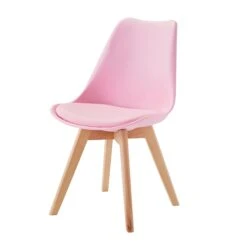 Set Of 2 Baby Pink Louvre Chairs