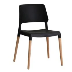 Set Of 2 Riva Black Dining Chairs