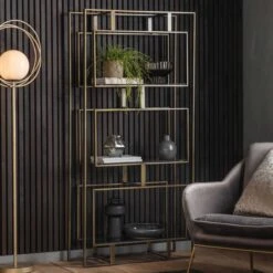 Thornton Open Display Cabinet Bronze