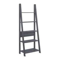 Tiva Ladder Bookcase Black
