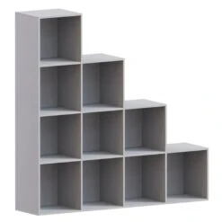 Vida Designs Durham 10 Cube Staircase Storage Unit - Grey
