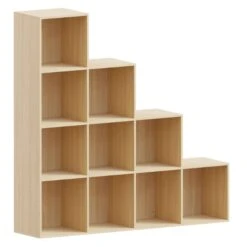 Vida Designs Durham 10 Cube Staircase Storage Unit - Oak